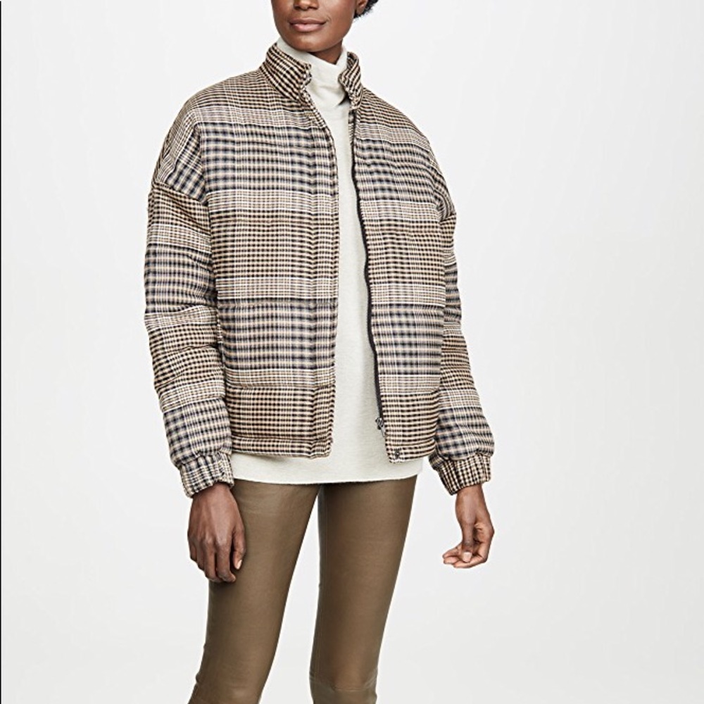 The Fifth Label Scale Check puffer Jacket